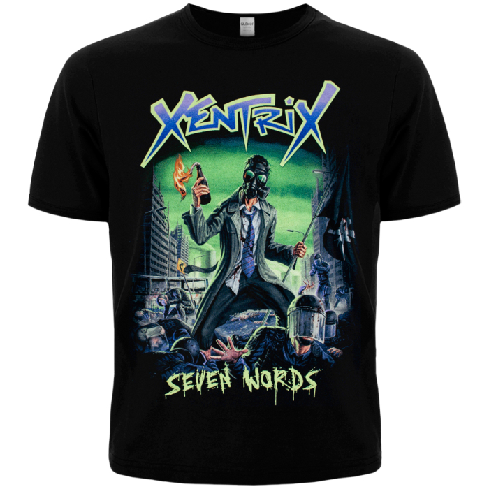 XENTRIX - SEVEN WORDS T-shirt (Officially Licensed)