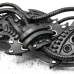 Steampunk (bsp-43) Black Bracelet Steampunk (bsp-43) Black Bracelet