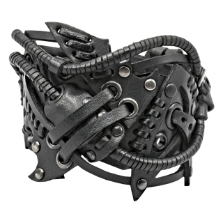 Steampunk (bsp-43) Black Bracelet