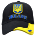 3D Trident Ukraine (Black with a Flag on the Visor) uac-006 Baseball Cap