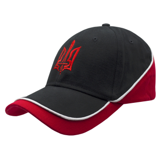 Trident (red Trident with sword, red and black with white trim) uac-014 Baseball Cap Ukraine