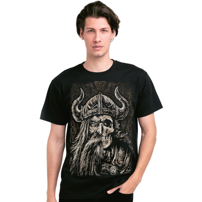 Viking (Half Face, Half Skull) T-Shirt