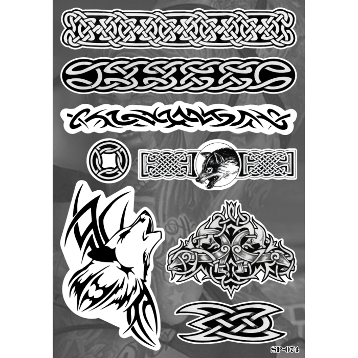 Pattern Tattoo SP-074 Sticker Pack