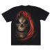 Skeleton with a Sword in a Red Cloak (Glows in the Dark) T-Shirt