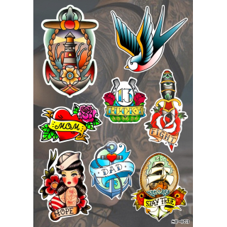 Traditional Tattoo SP-073 Sticker Pack