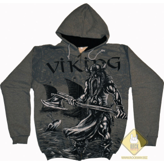 Viking (Gray) Kangaroo Pocket Hoodie