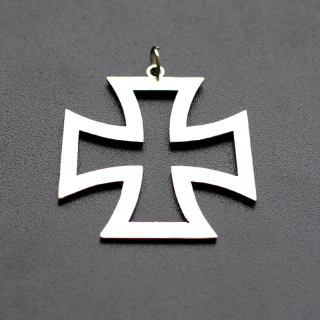 Maltese Cross Steel Pendant