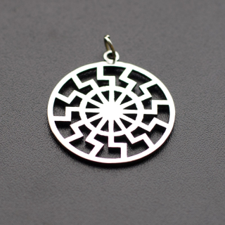 Black Sun Steel Pendant