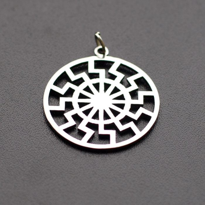 Black Sun Steel Pendant