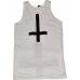 Inverted Cross (White) Tank Top