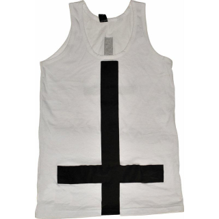 Inverted Cross (White) Tank Top