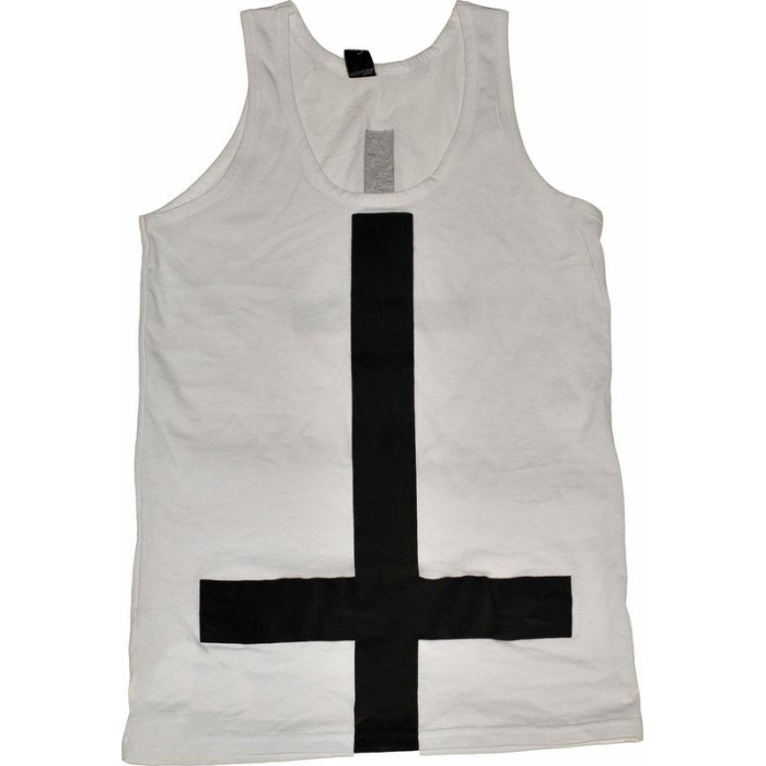 Inverted Cross (White) Tank Top