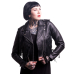 First (with Fringe) Women's Leather Biker Jacket