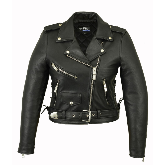 First (Classic) Women's Leather Biker Jacket