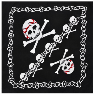 Skull with Bones in a Bandana Bandana