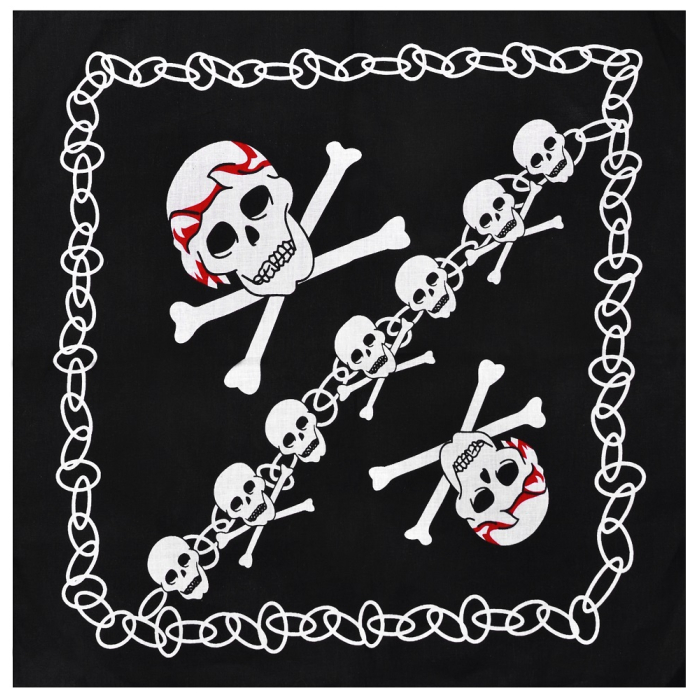 Skull with Bones in a Bandana Bandana