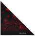 Red Skull (Card Suit) on a Black Background Bandana