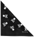 Small Skulls Scatter on a Black Background Bandana