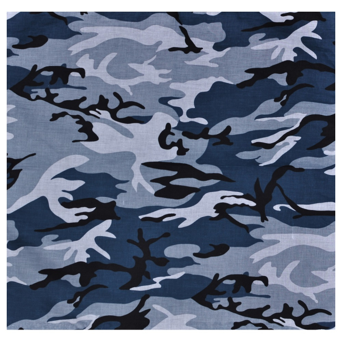 City Camouflage (Blue-Gray) Bandana