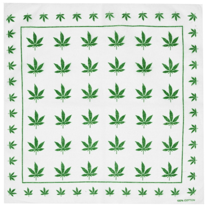 cannabis-leaves-on-a-white-background-bandana