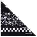 White Paisley on a Black Background (Chess Pattern) Bandana White Paisley on a Black Background (Chess Pattern) Bandana