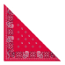 Turkish Pattern on a Red Background Bandana