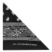 White Paisley on a Black Background Bandana