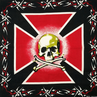Maltese Cross + Skull Bandana