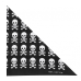 Small Skulls on a Black Background Bandana