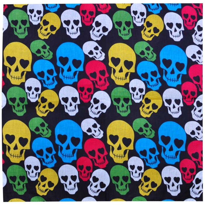 Colored Skulls Bandana