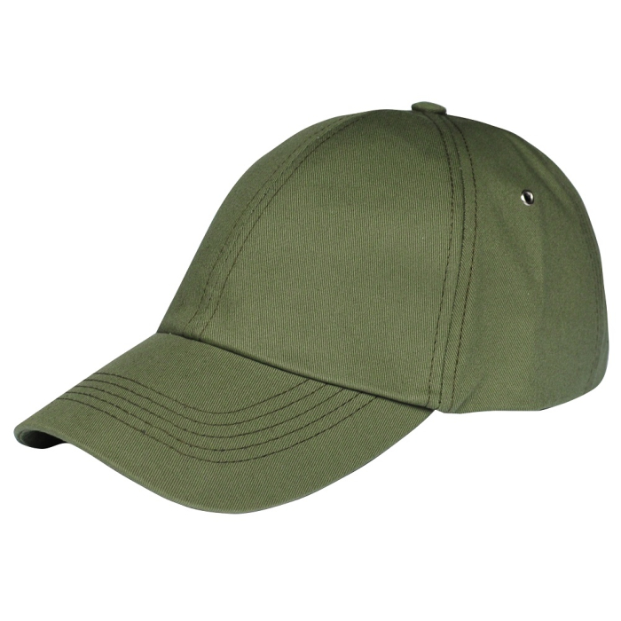 Plain Baseball Cap without Embroidery (Olive)