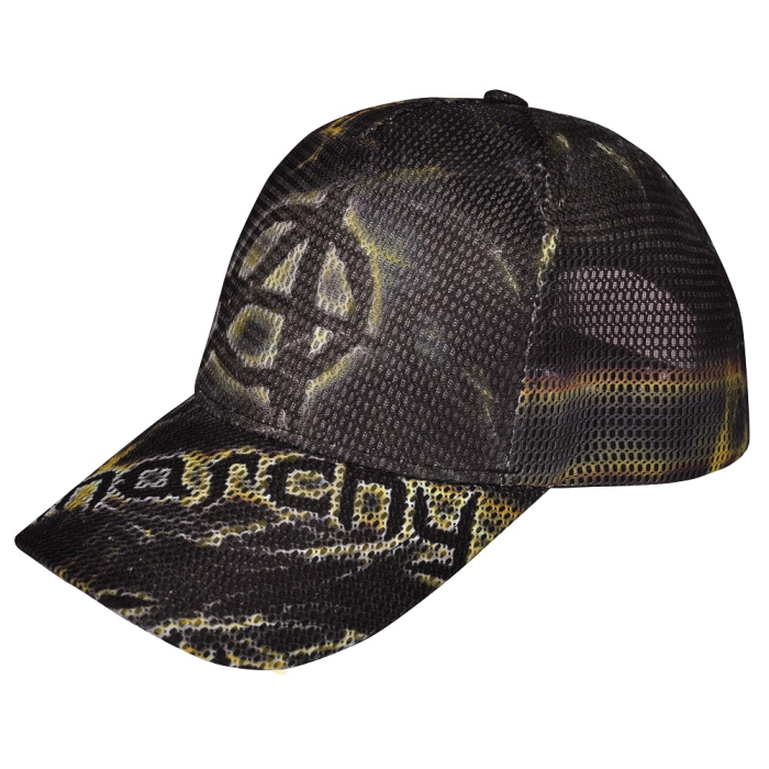 Full Print Anarchy (Black and Yellow) Mesh Baseball Cap