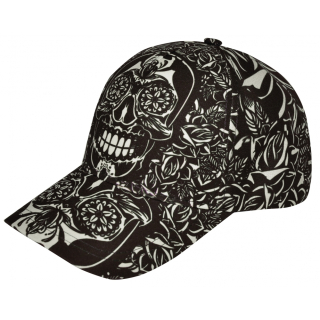 Full Print Muerte (Calavera Mexicana) Baseball Cap 