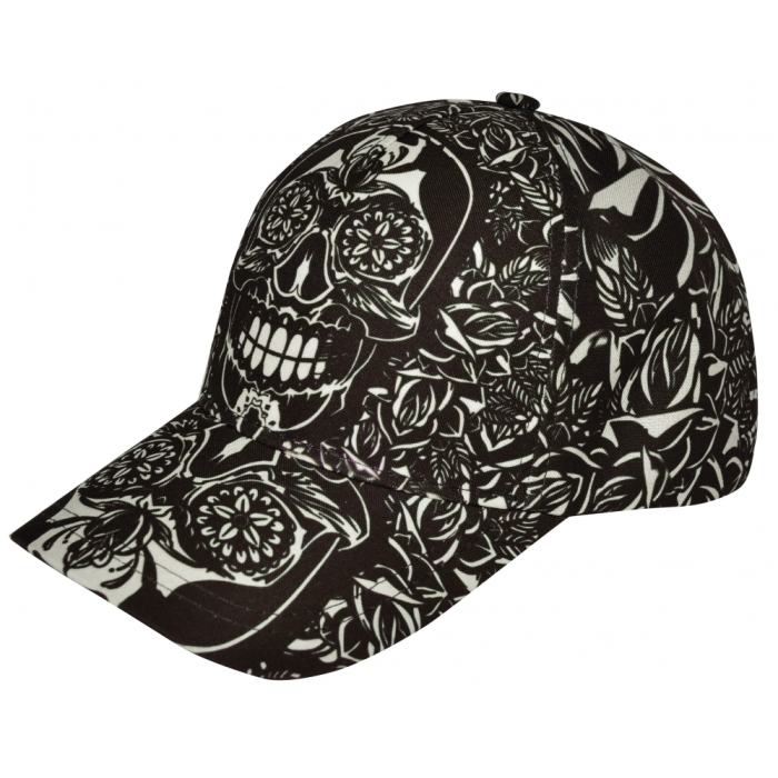 Full Print Muerte (Calavera Mexicana) Baseball Cap