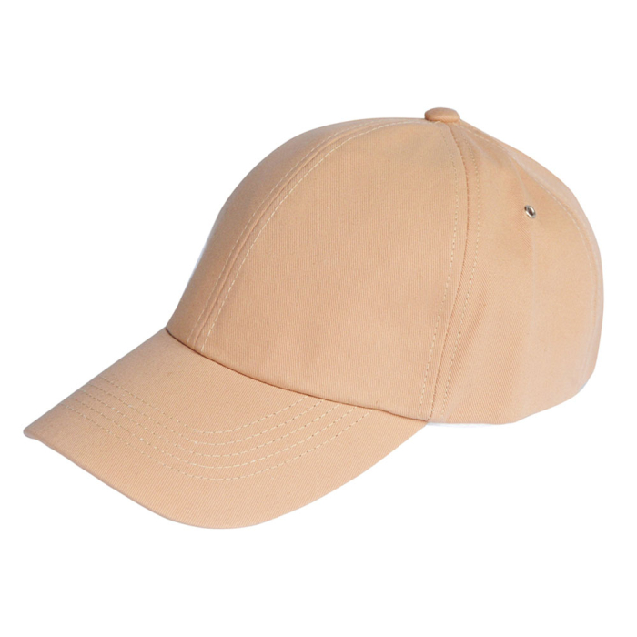 Plain Baseball Cap without Embroidery (Beige Color)