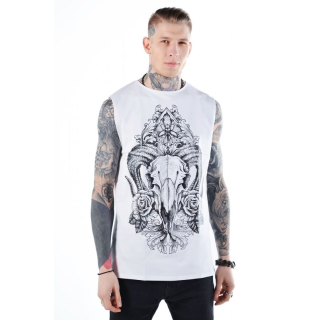 Ram (Urbanist) White Long Sleeveless T-Shirt