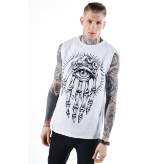 Magic Hand (Urbanist) White Long Sleeveless T-Shirt