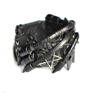 Steampunk (bsp-37) Black Bracelet 