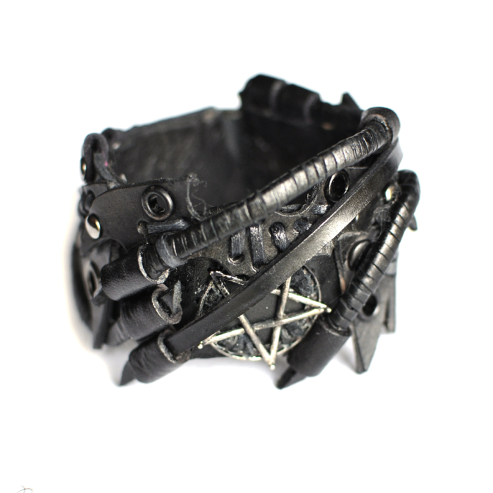Steampunk (bsp-37) Black Bracelet 