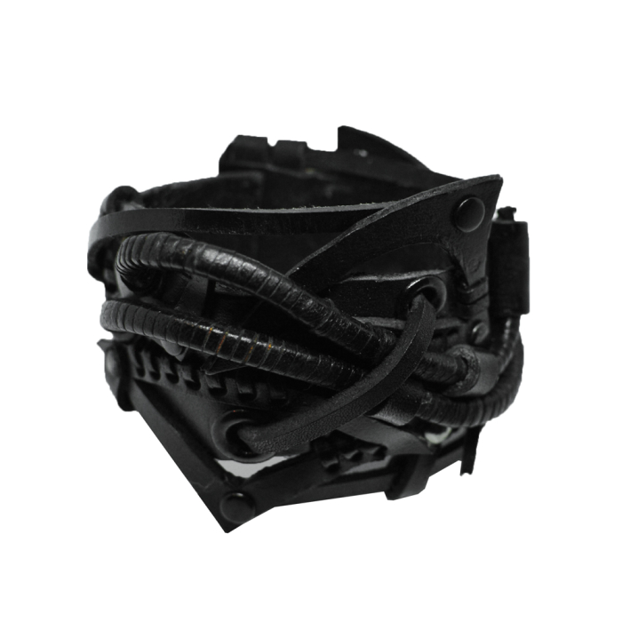 Steampunk (bsp-40) Black Bracelet