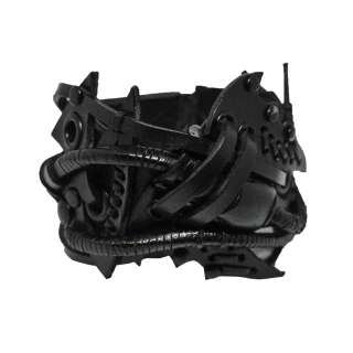 Steampunk (bsp-43) Black Bracelet