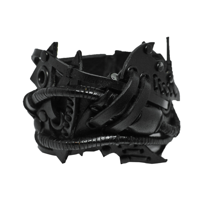 Steampunk (bsp-43) Black Bracelet