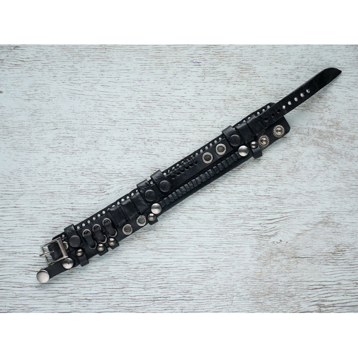 Steampunk (bsp-11) Black Bracelet