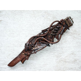 Steampunk (bsp-15) Brown Bracelet