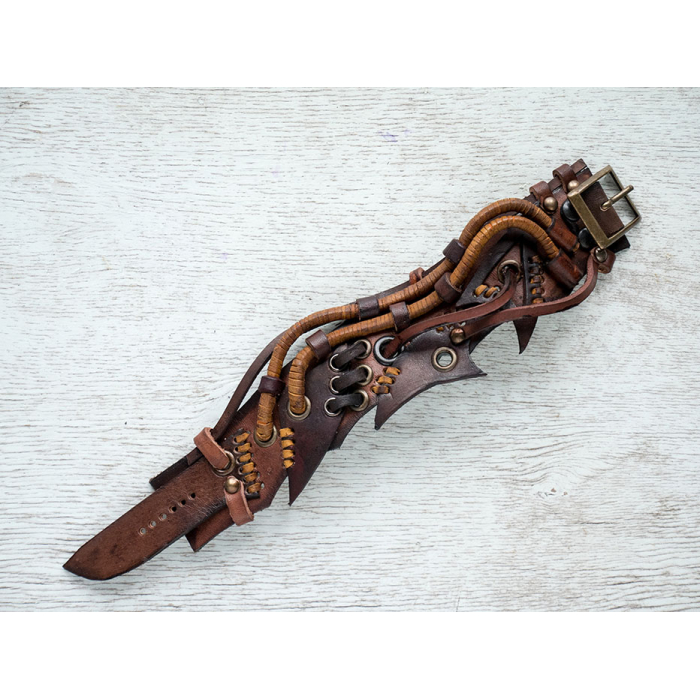 Steampunk (bsp-16) Brown Bracelet