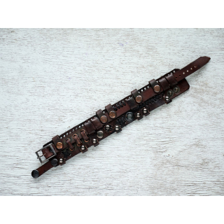 Steampunk (bsp-19) Brown Bracelet