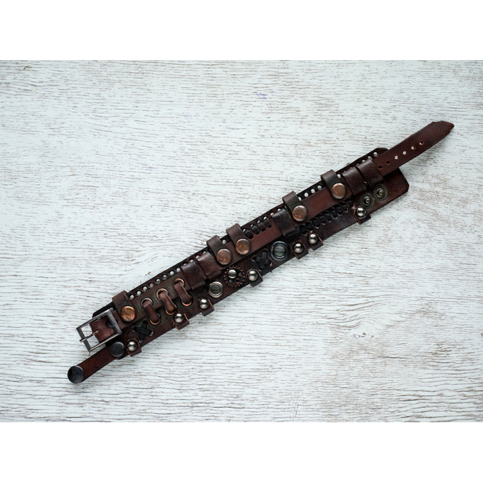 Steampunk (bsp-19) Brown Bracelet