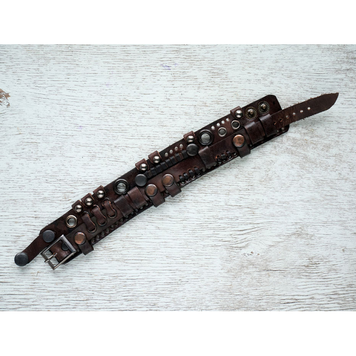 Steampunk (bsp-21) Brown Bracelet 