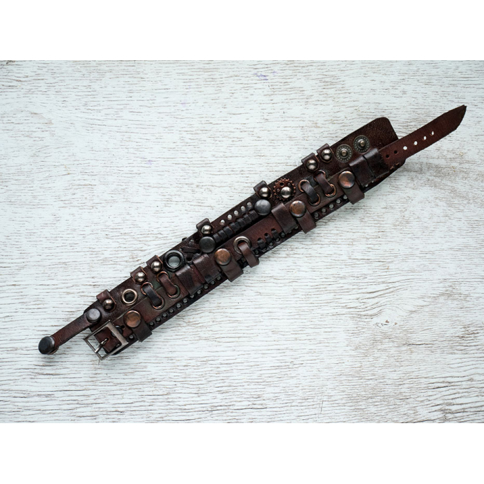 Steampunk (bsp-22) Brown Bracelet