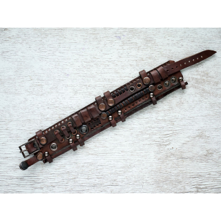 Steampunk (bsp-25) Brown Bracelet